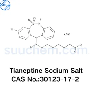 Tianeptine Sodium Salt structural formula (chemistry) which CAS No. is 30123-17-2