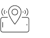 A simulated positioning icon