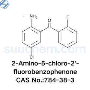 2-Amino-5-chloro-2'-fluorobenzophenone structural formula (chemistry) CAS No.784-38-3
