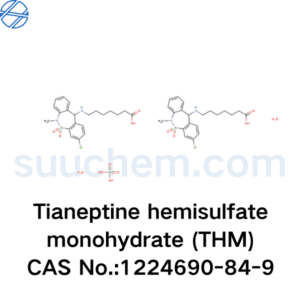 Tianeptine hemisulfate monohydrate (THM) structural formula (chemistry) CAS No.1224690-84-9